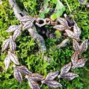 Vtg copper mid century modern artisan bracelet